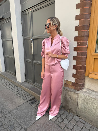 EMMETT HEAVY SATEEN PANTS DUSTY ROSE