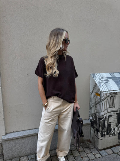 Brown pullover short arm/polo