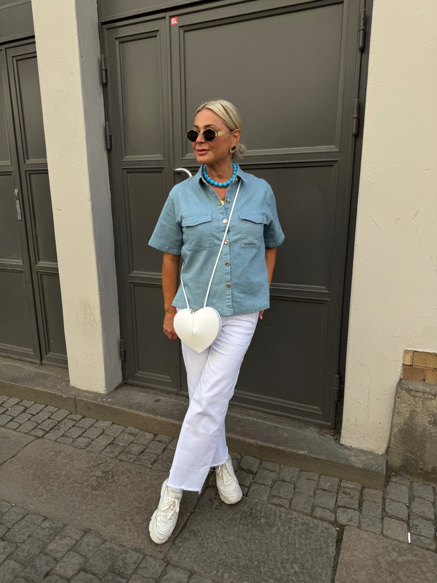 Greta Stretch Denim Shirt