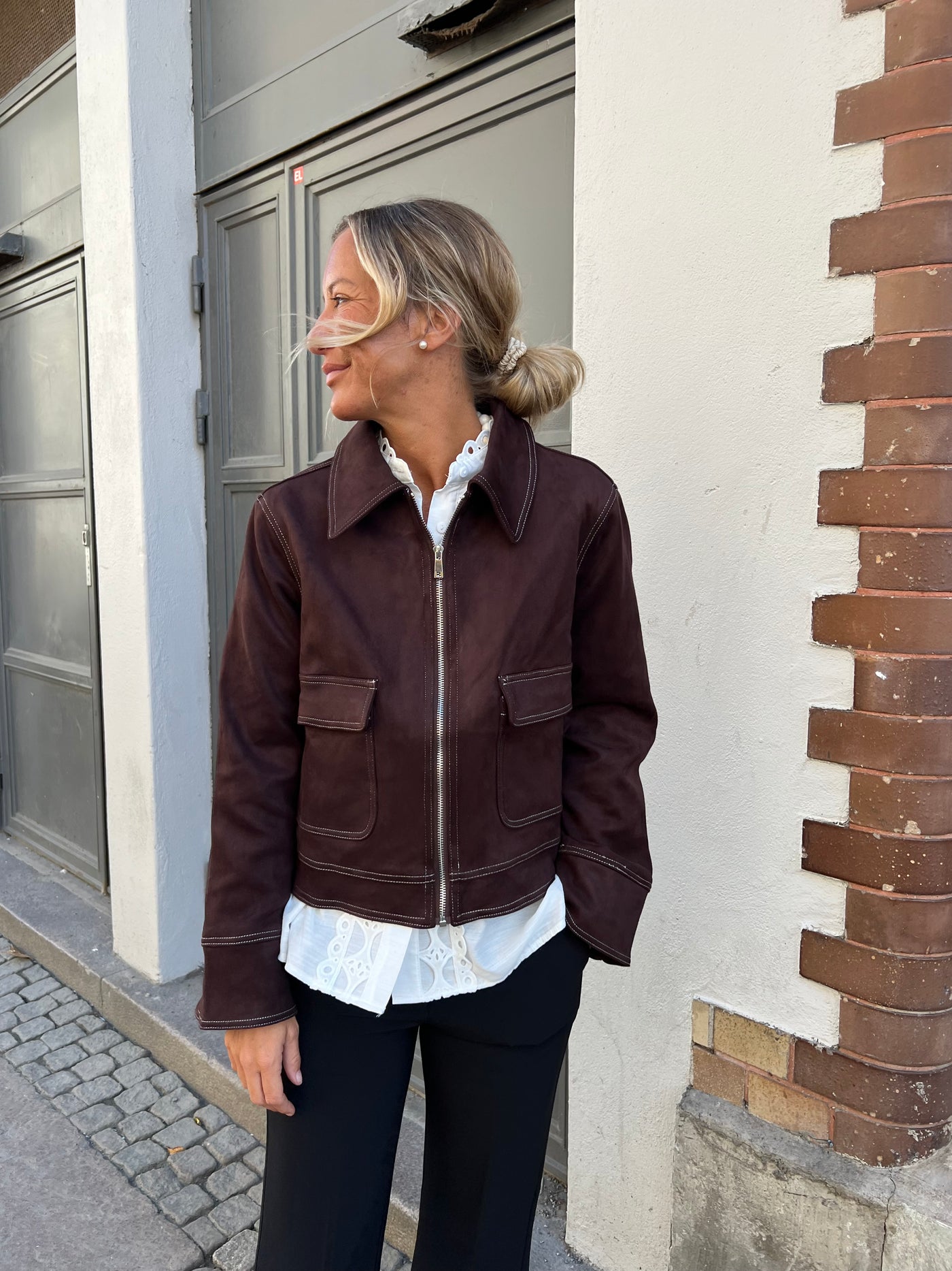 Sandro  jacket mörkbrun 25019
