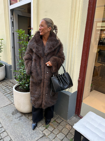 Stephanie Faux Fur Long Jacket