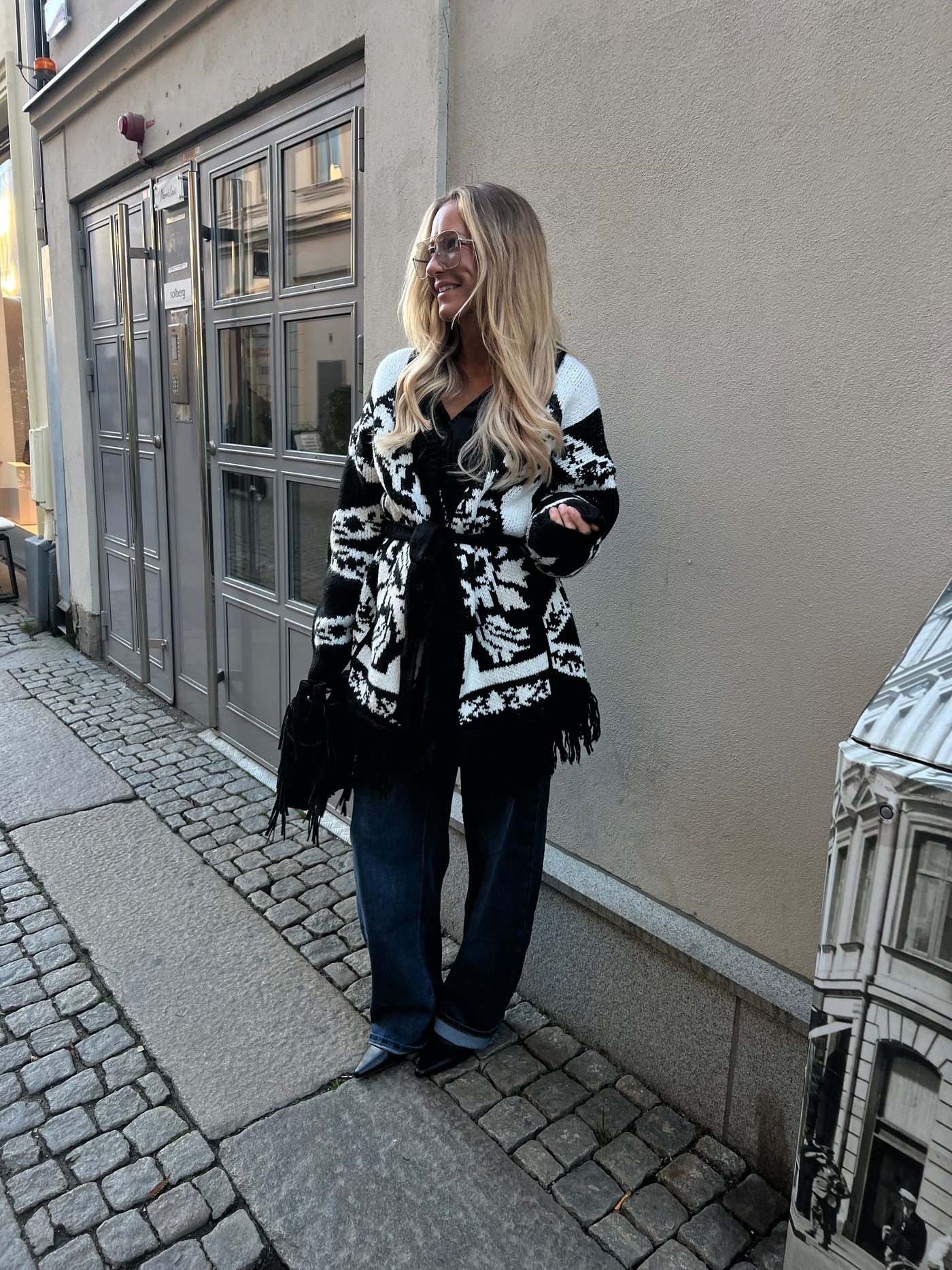 Lauren kofta mönstrad