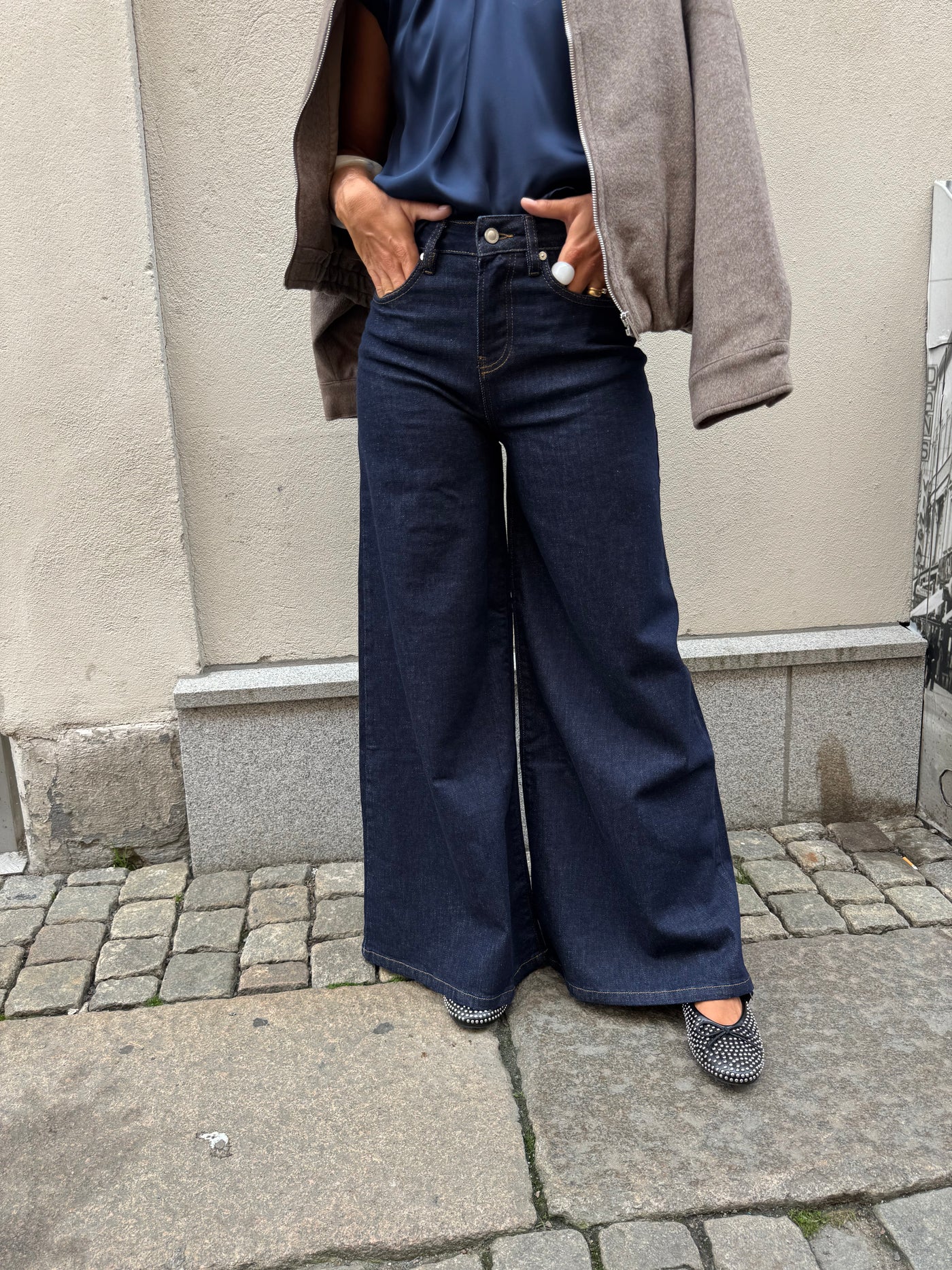 TYLA OVERSIZED JEANS DARK DENIM
