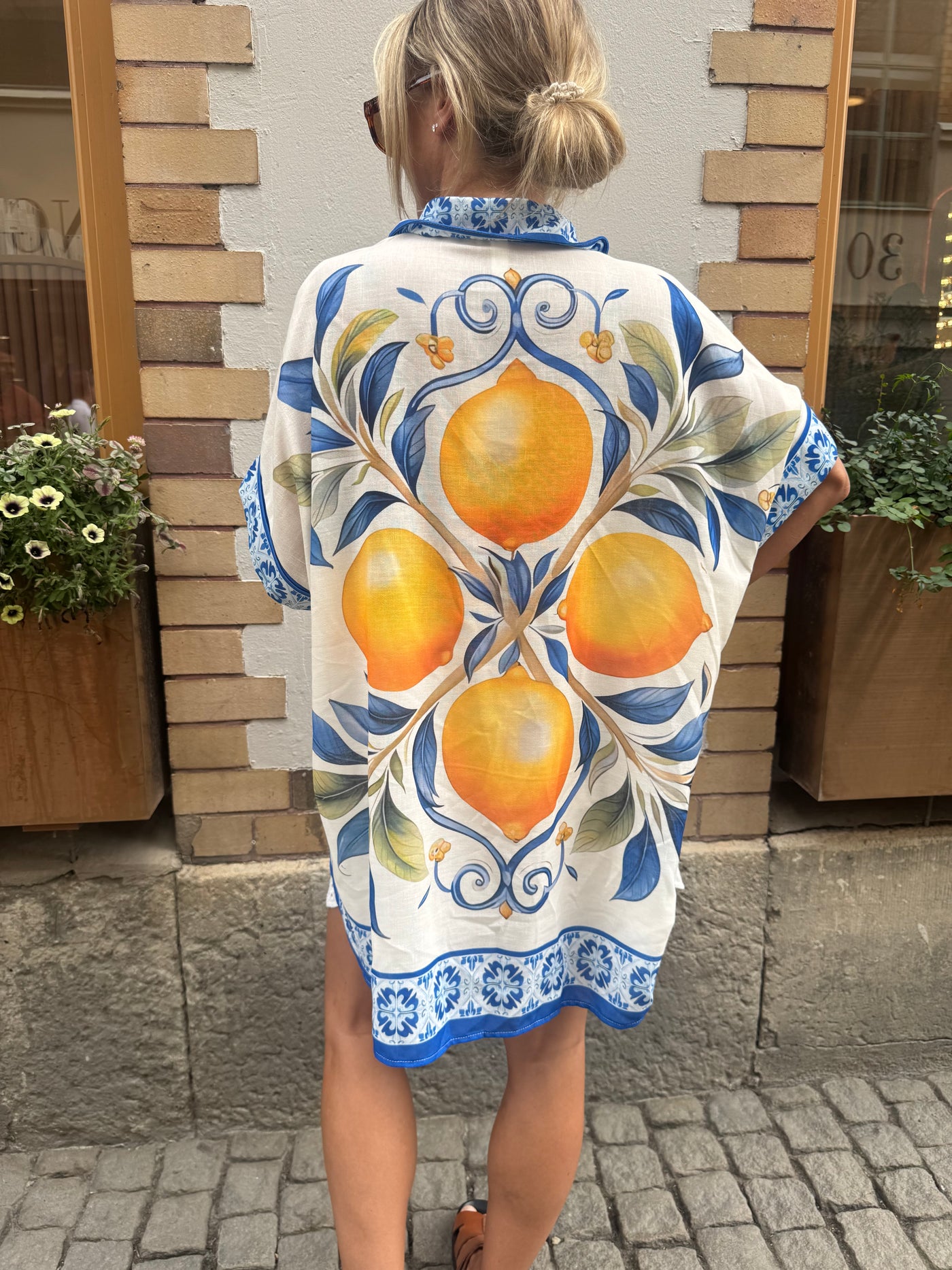 Lemon blouse blue