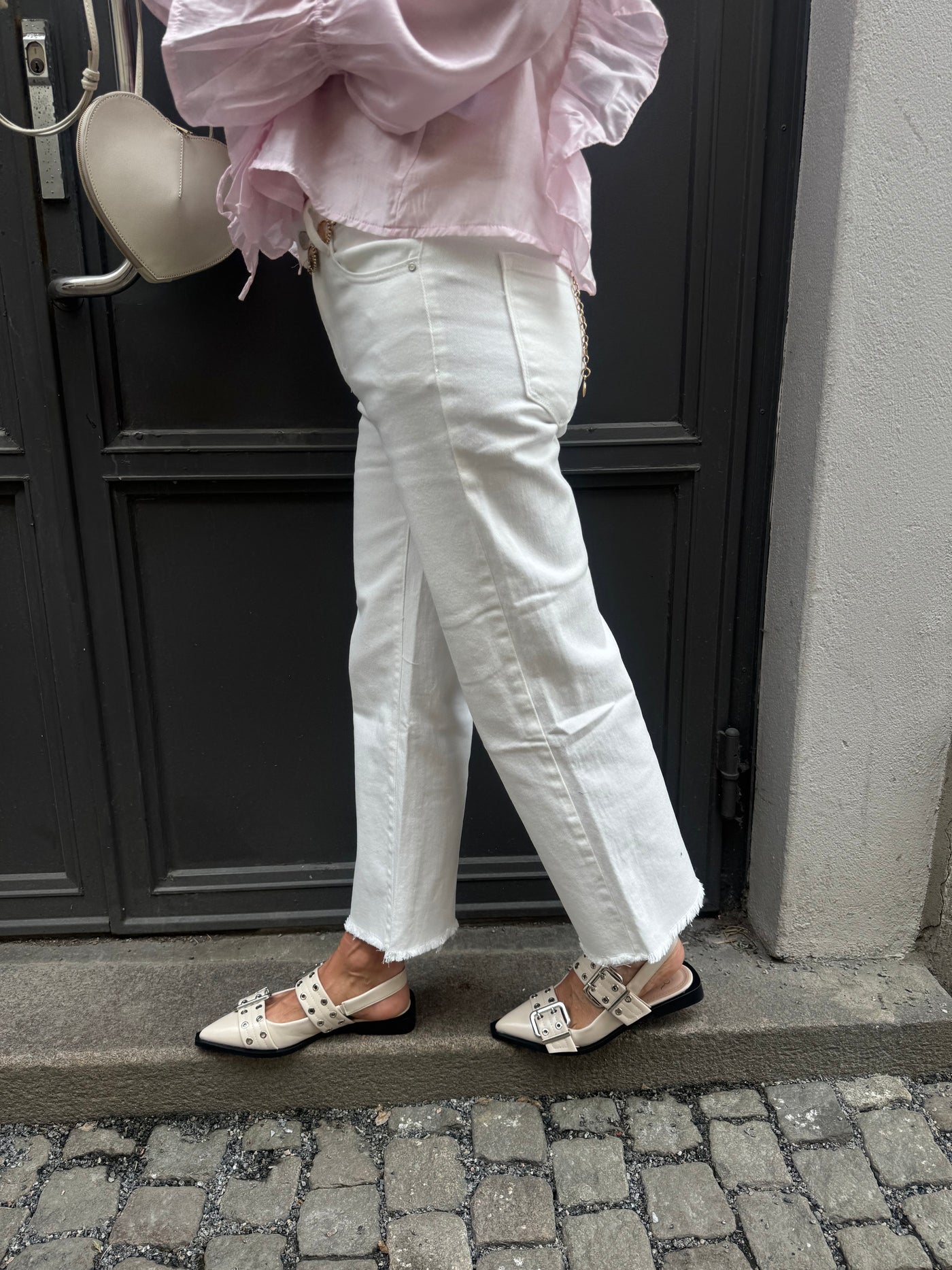 Charlotte Cropt jeans White