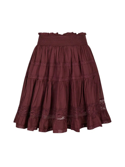 NEO NOIR KJOL CALLIA BURGUNDY