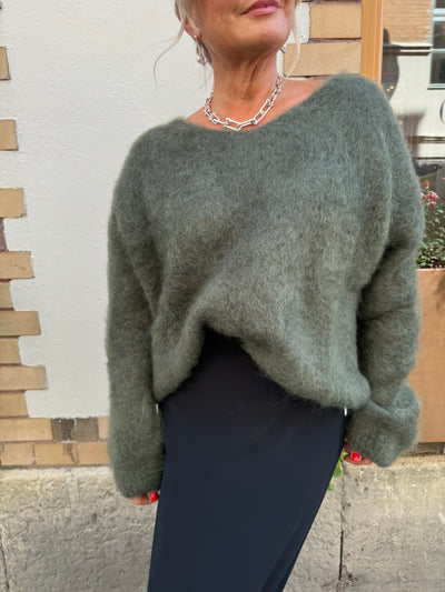 Roro Mohair army V-ring - 23505