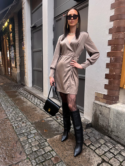 Ines satin dress