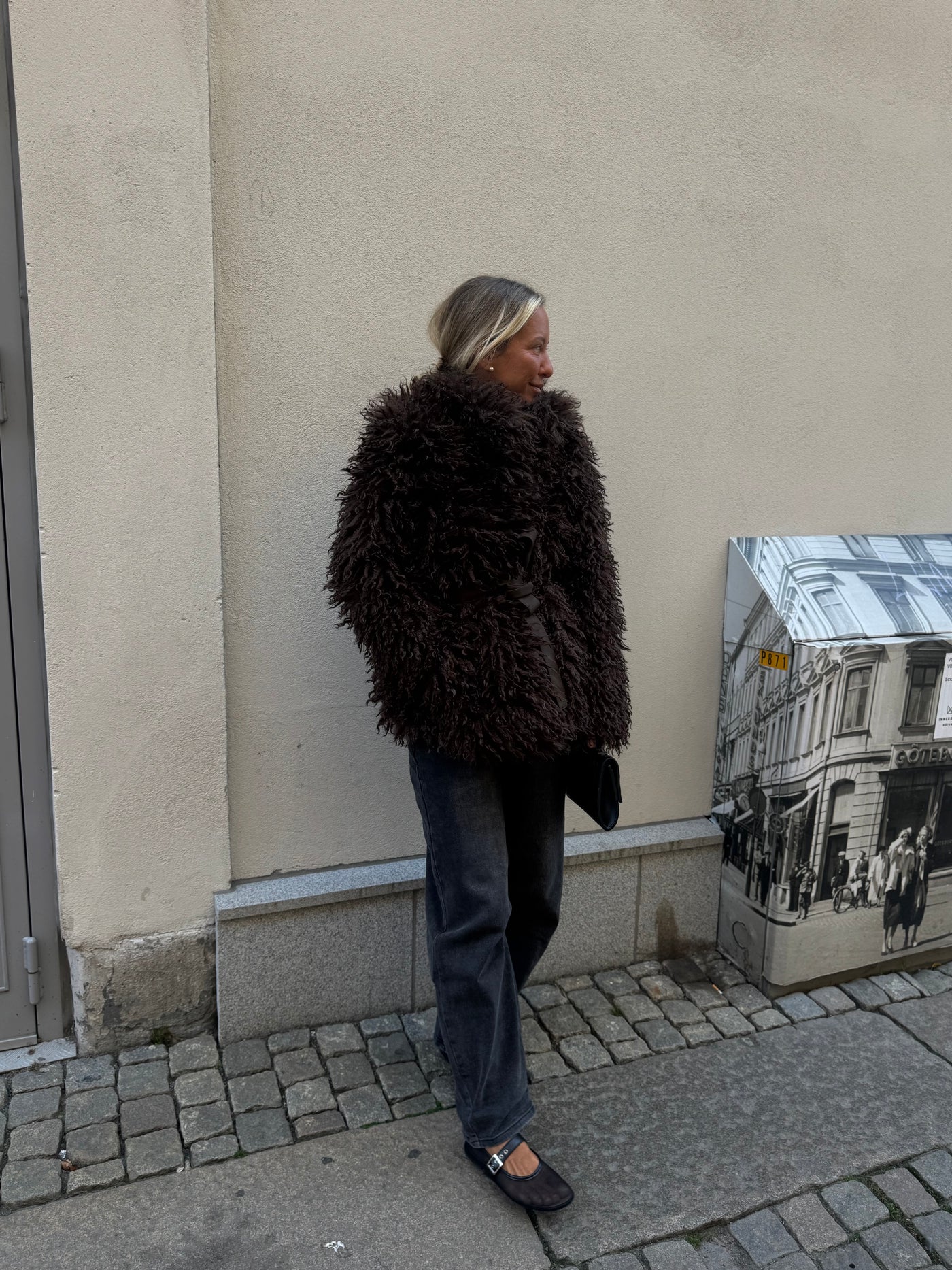 Fabienne FuxFur Brown VÄNDBAR leverans 7 dagar