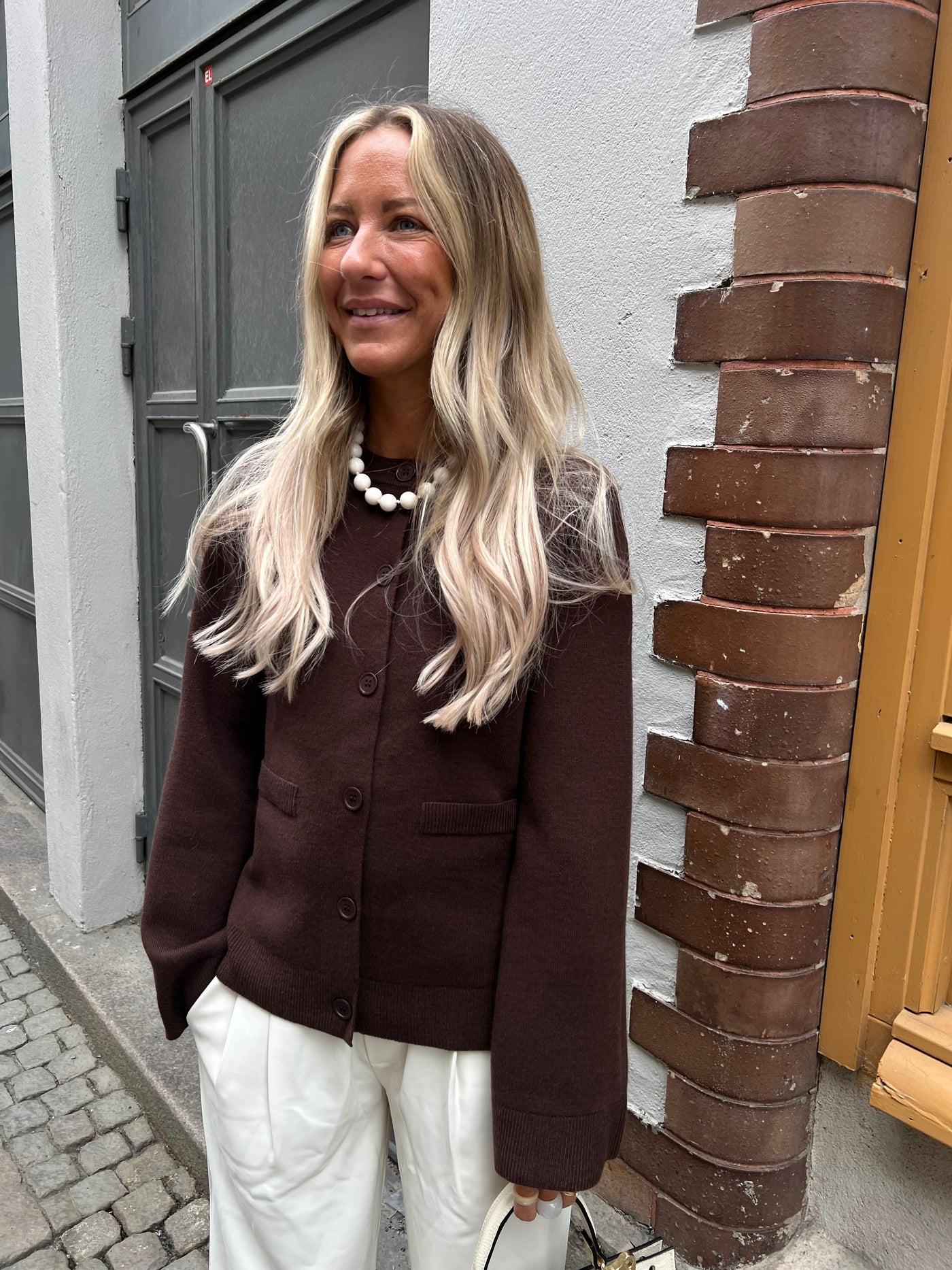 cardigan blazer Brown H880