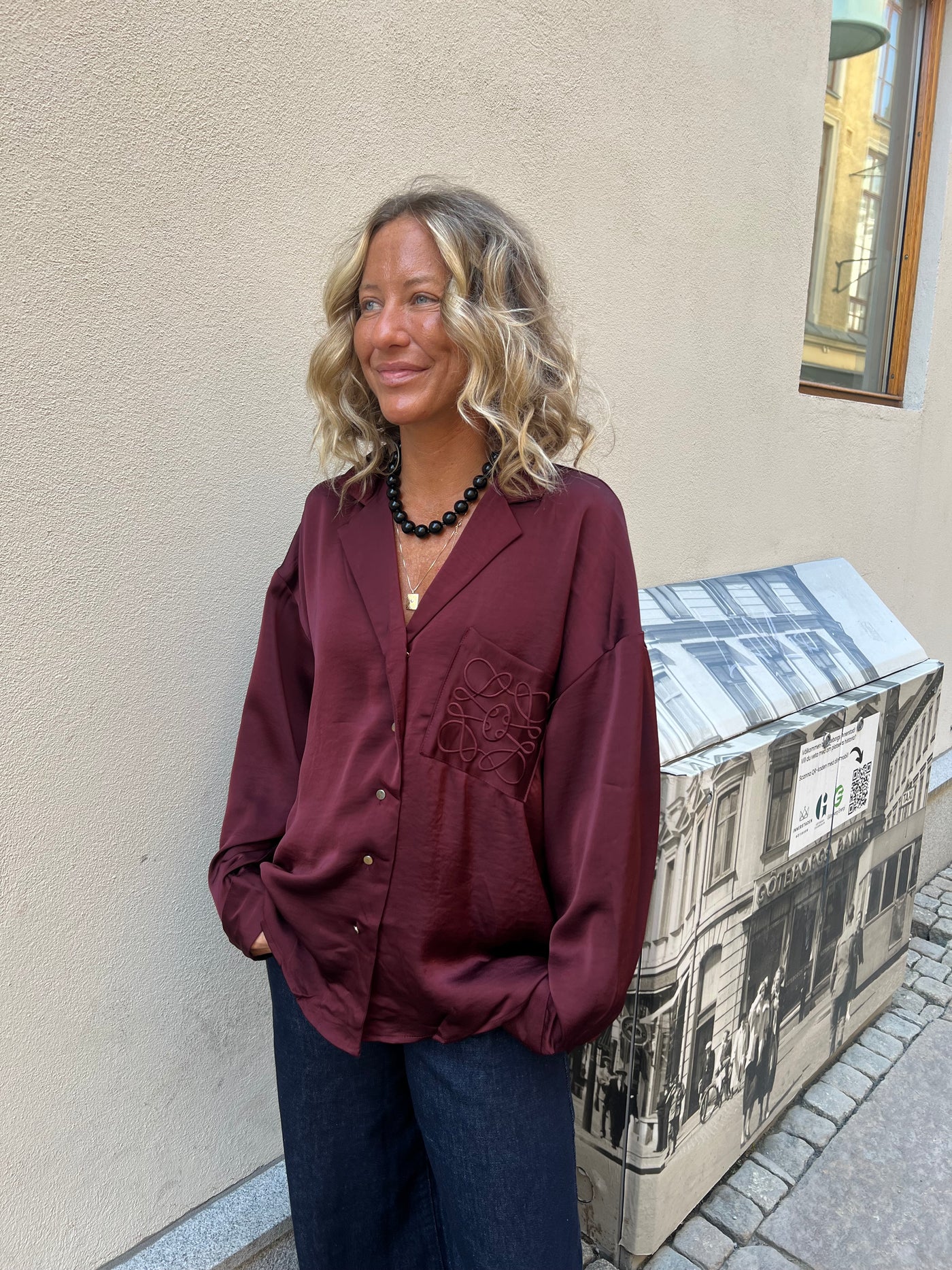 Look blouse Bordeaux