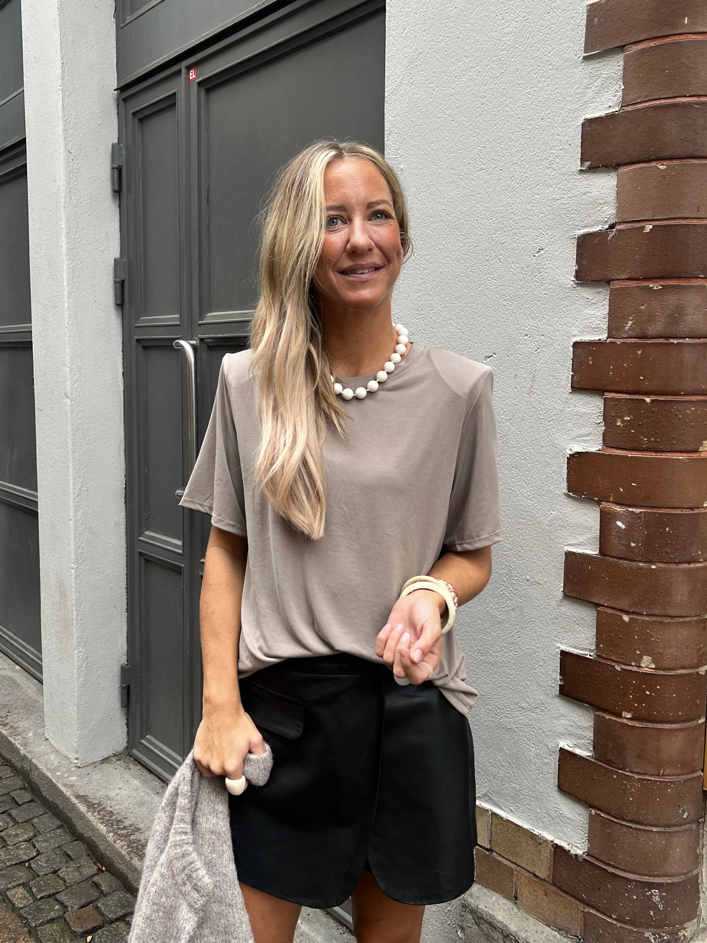 Garry tshirt taupe - L2295U