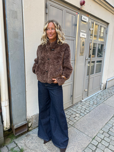 Nala kort pälsjacka brun - 5158