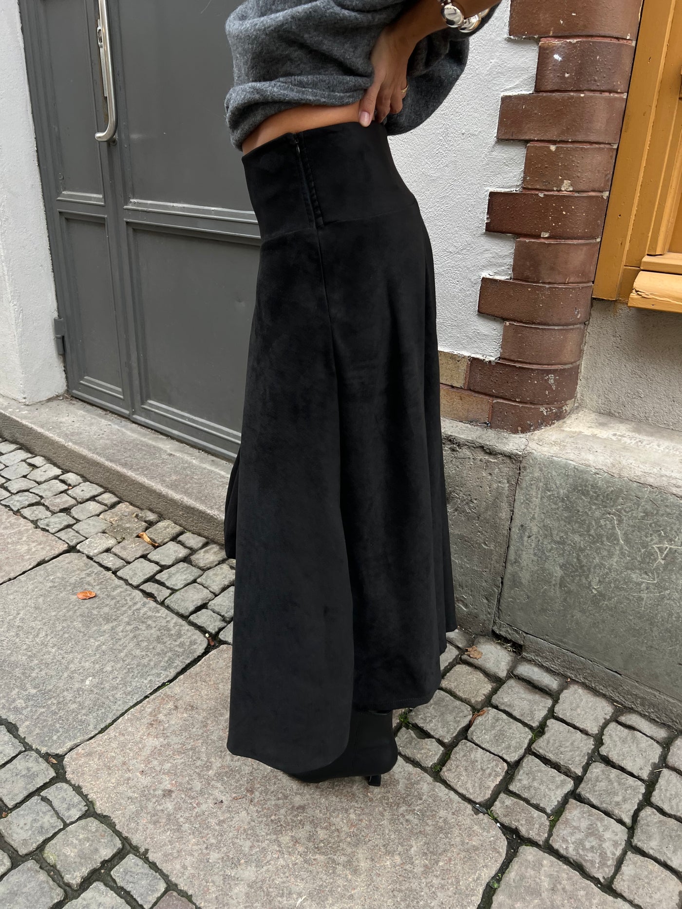 DIVA SKIRT MOCKA PU BLACK