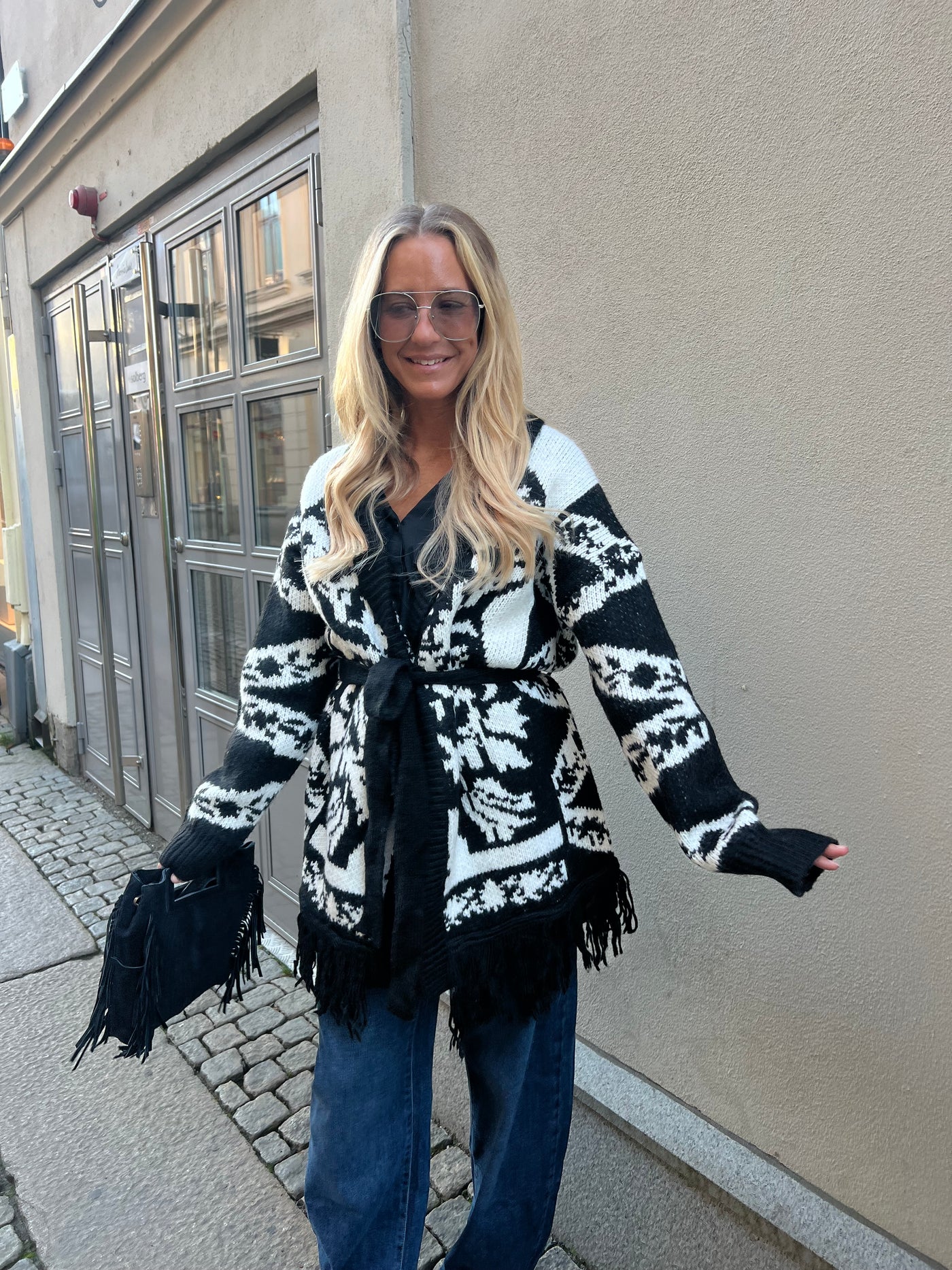 Lauren kofta mönstrad