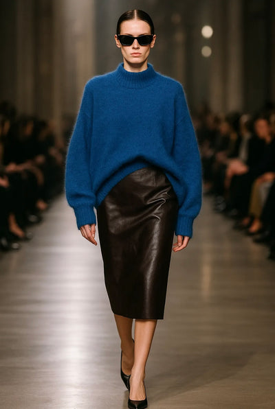 Angel mohair blue
