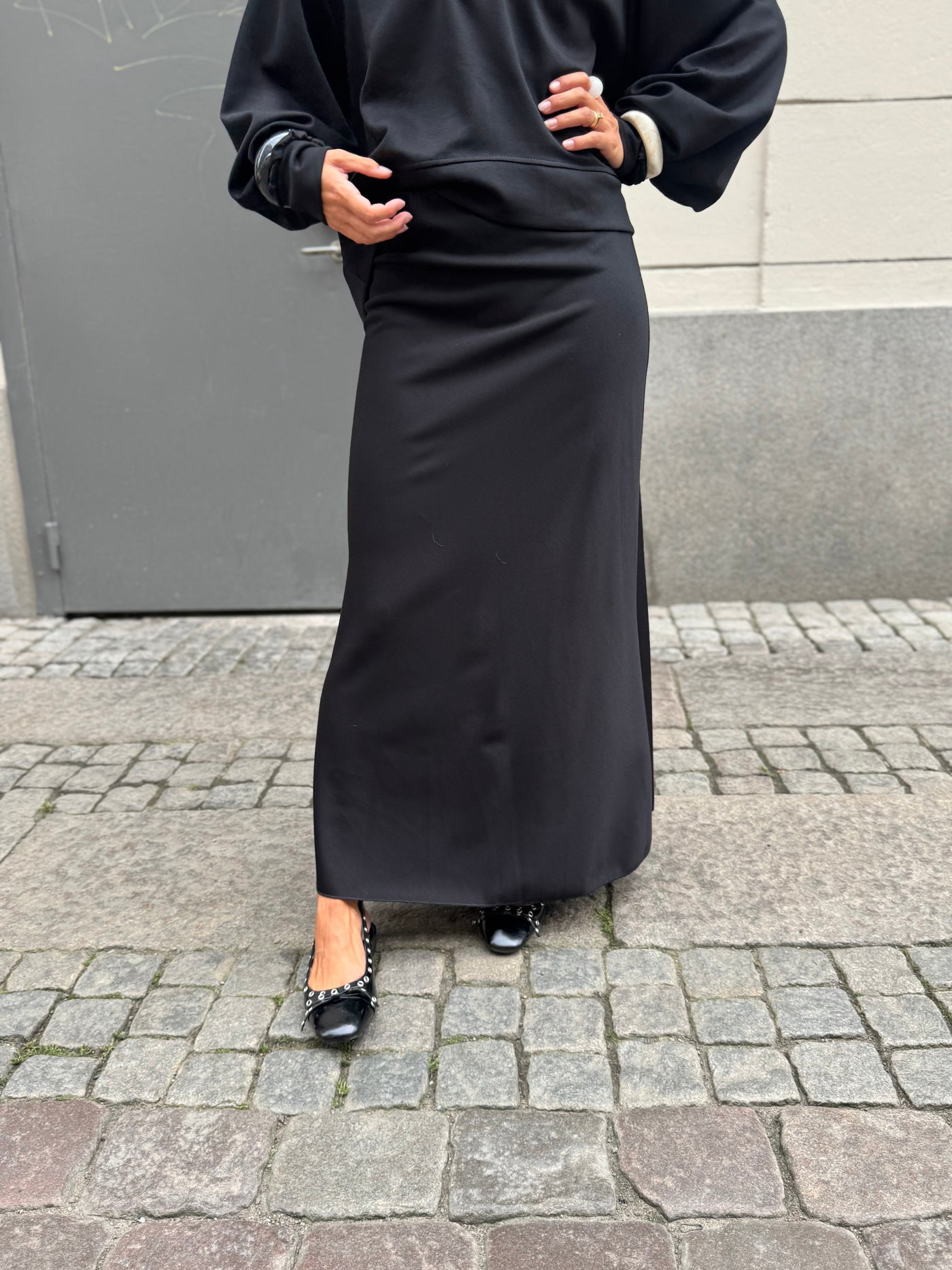 Karolina jersey skirt Black