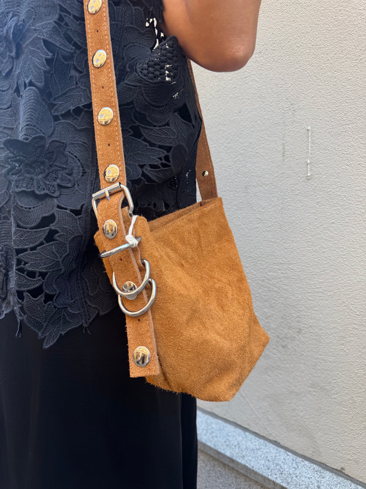 Rock bag Suede Camel