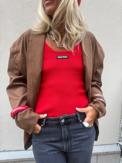 Bomber mocka blazer