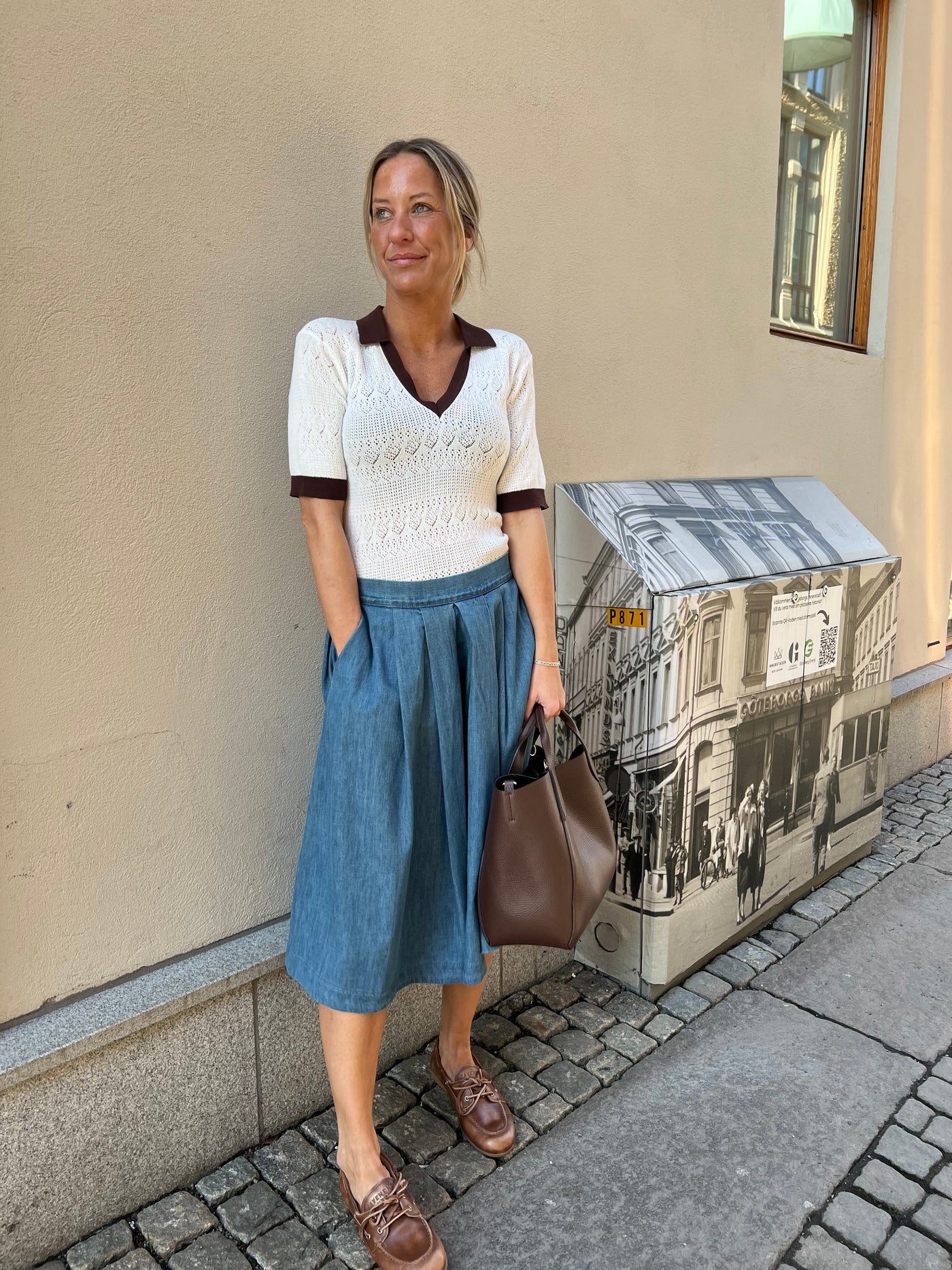 L’amitie pointelle knit offwhite