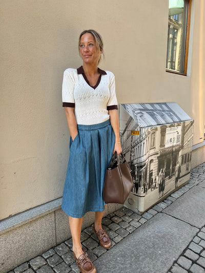 L’amitie pointelle knit offwhite