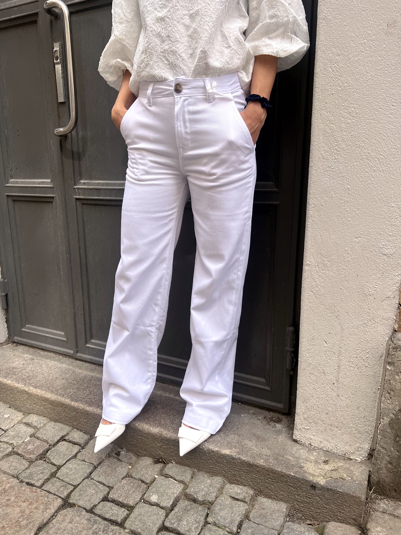 Ivy agusta french jeans optical white