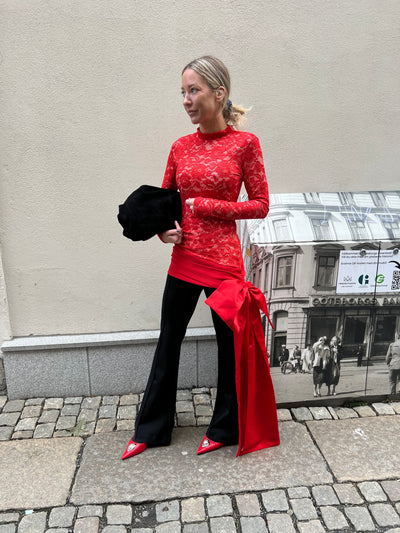 POPPY DRESS RED