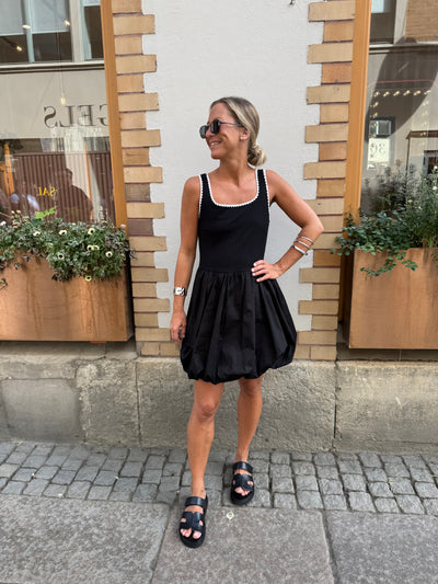 Short dress ballong Black