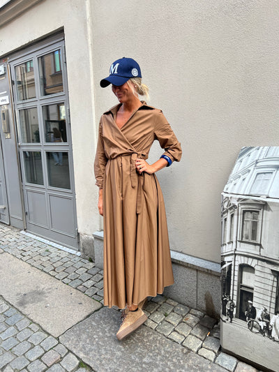 Robe dress camel - 12186U