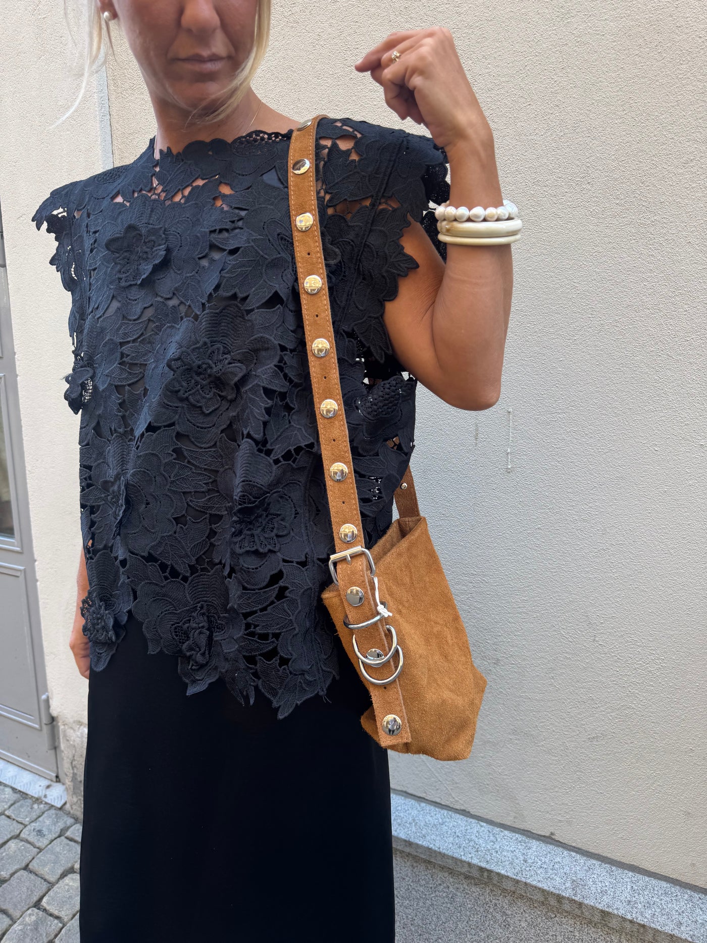 Rock bag Suede Camel