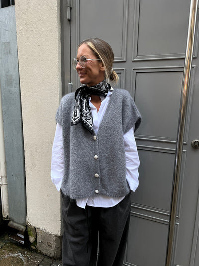 Roro Diamant väst grå