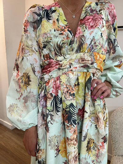 Flower dress Green