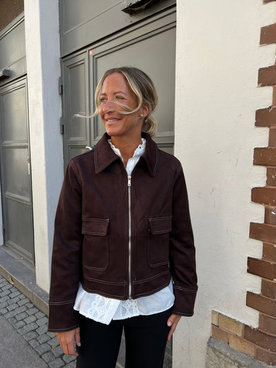 Sandro  jacket mörkbrun 25019