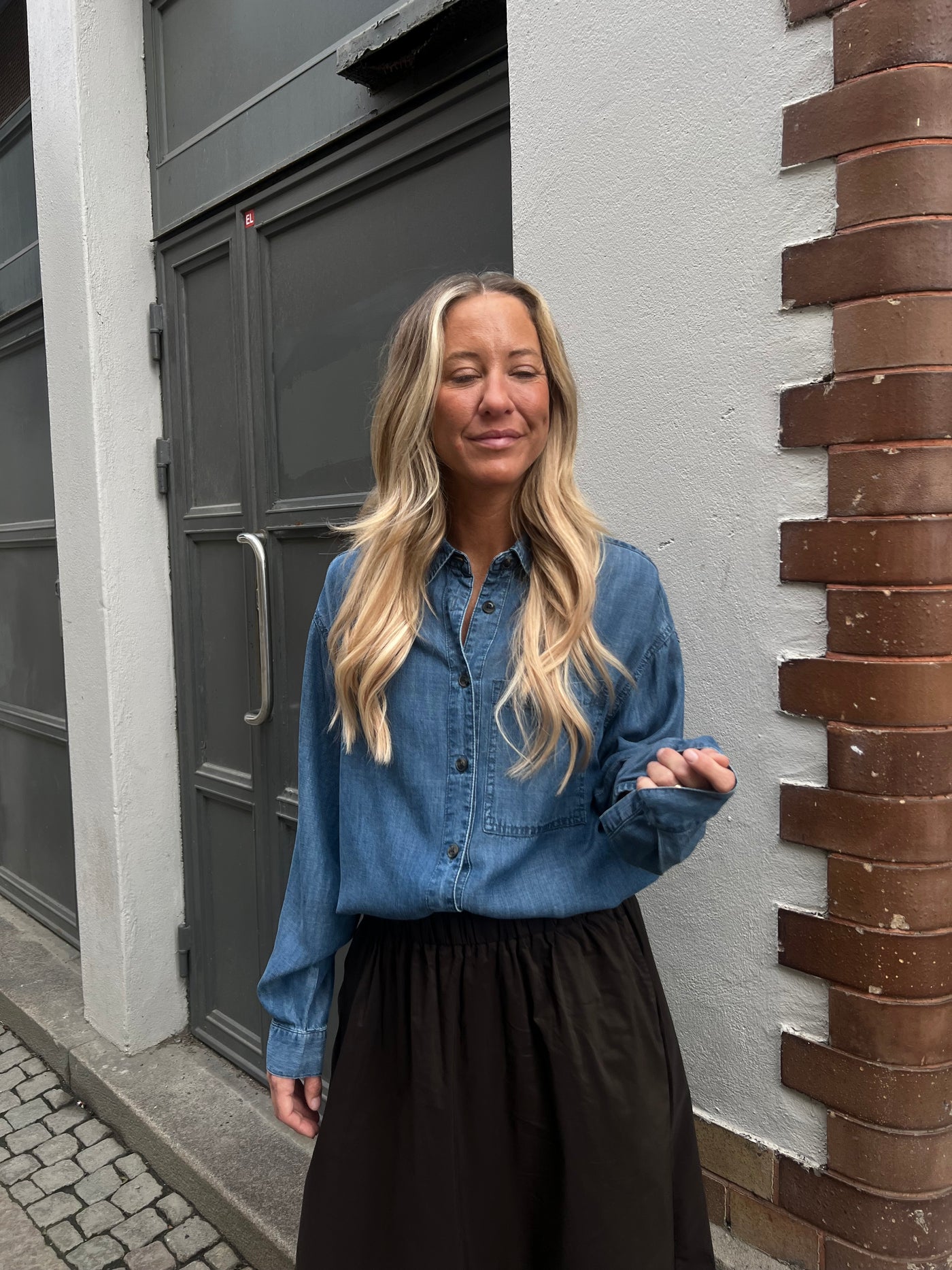 Ivy jeansskjorta Matti lyocel shirt wash Bronx