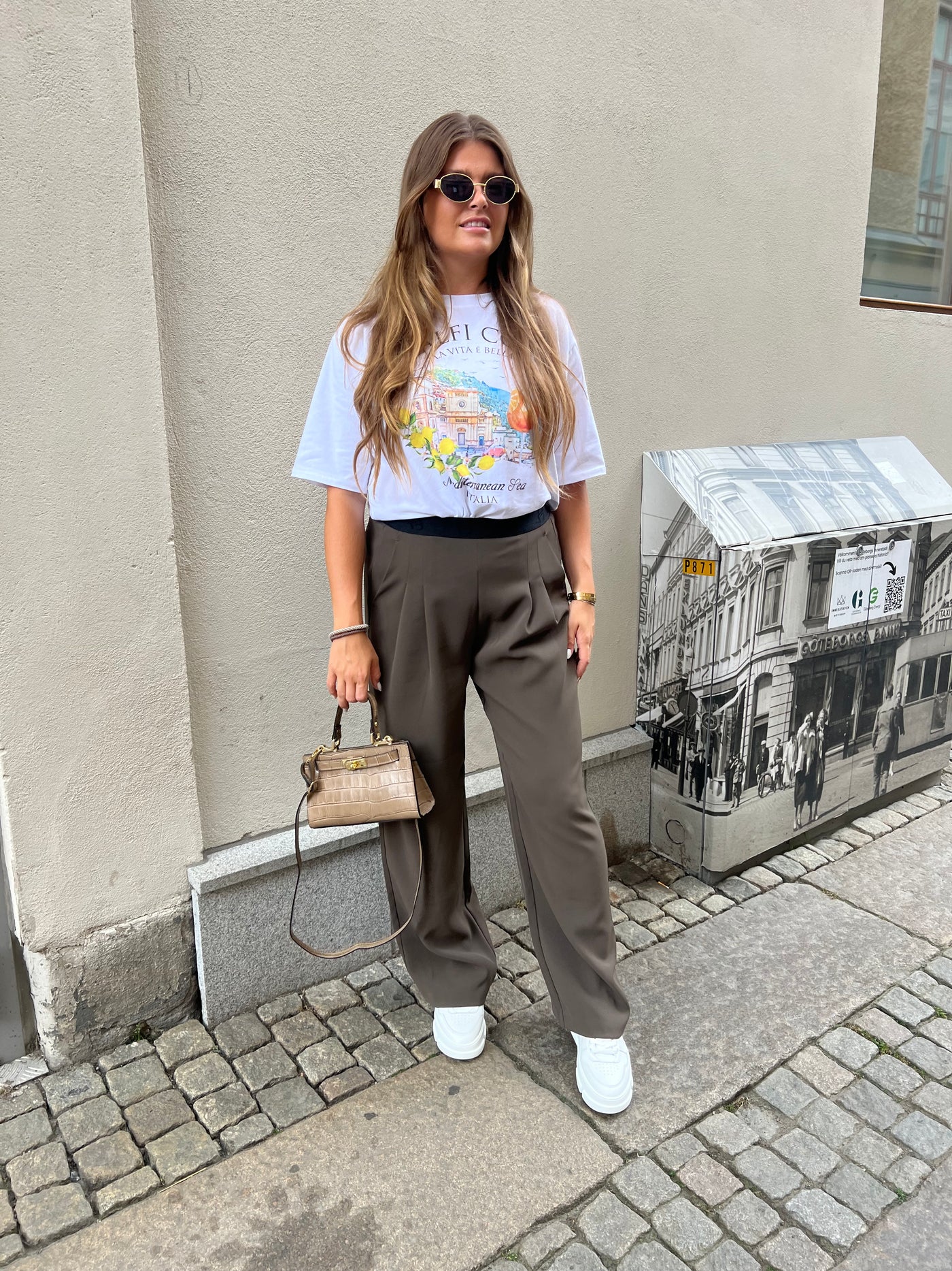 GOSSIA Kostymbyxa cloe go pants coffe