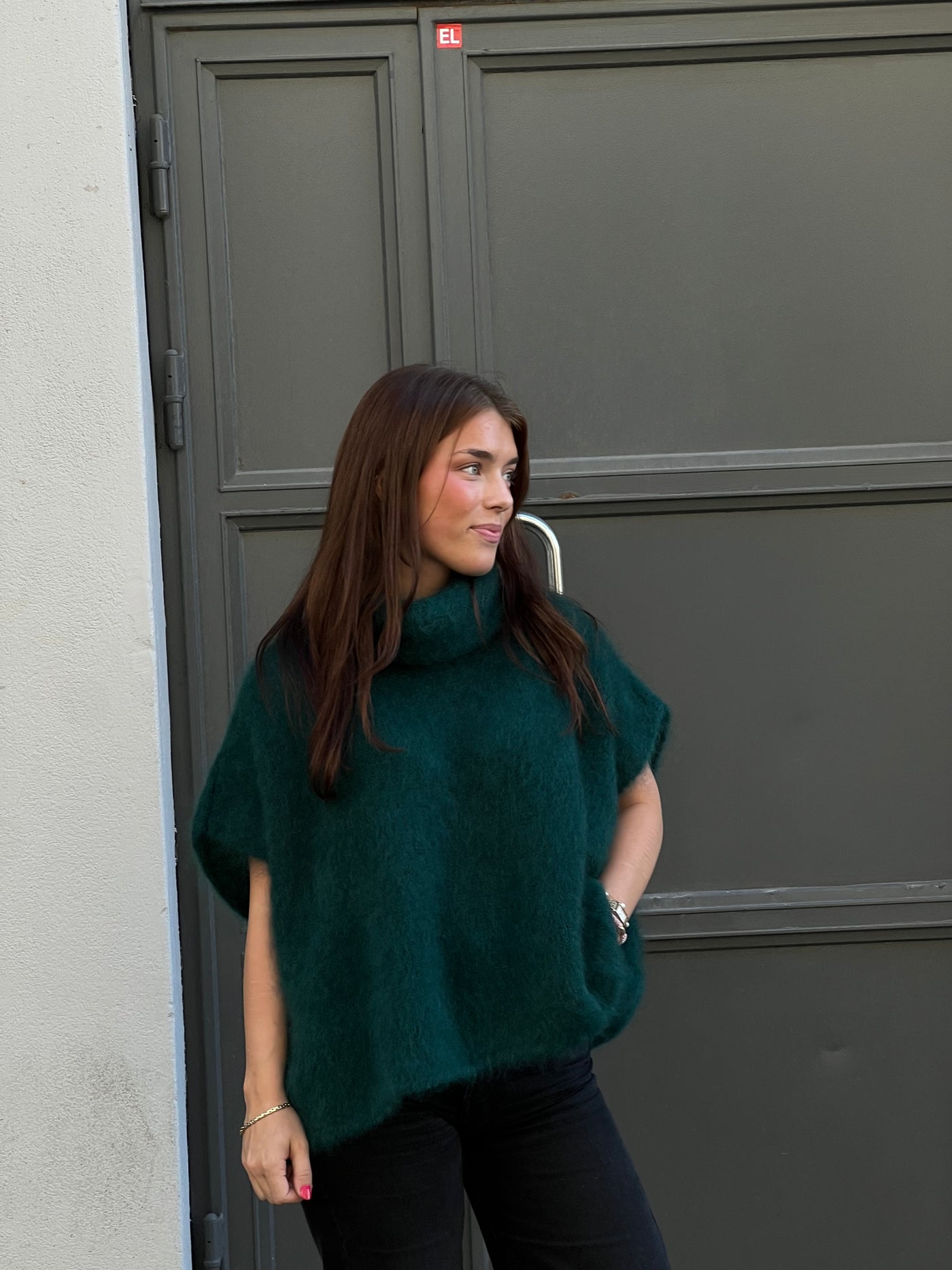 Roro Mohair bernstensgrön   Polo - 22131