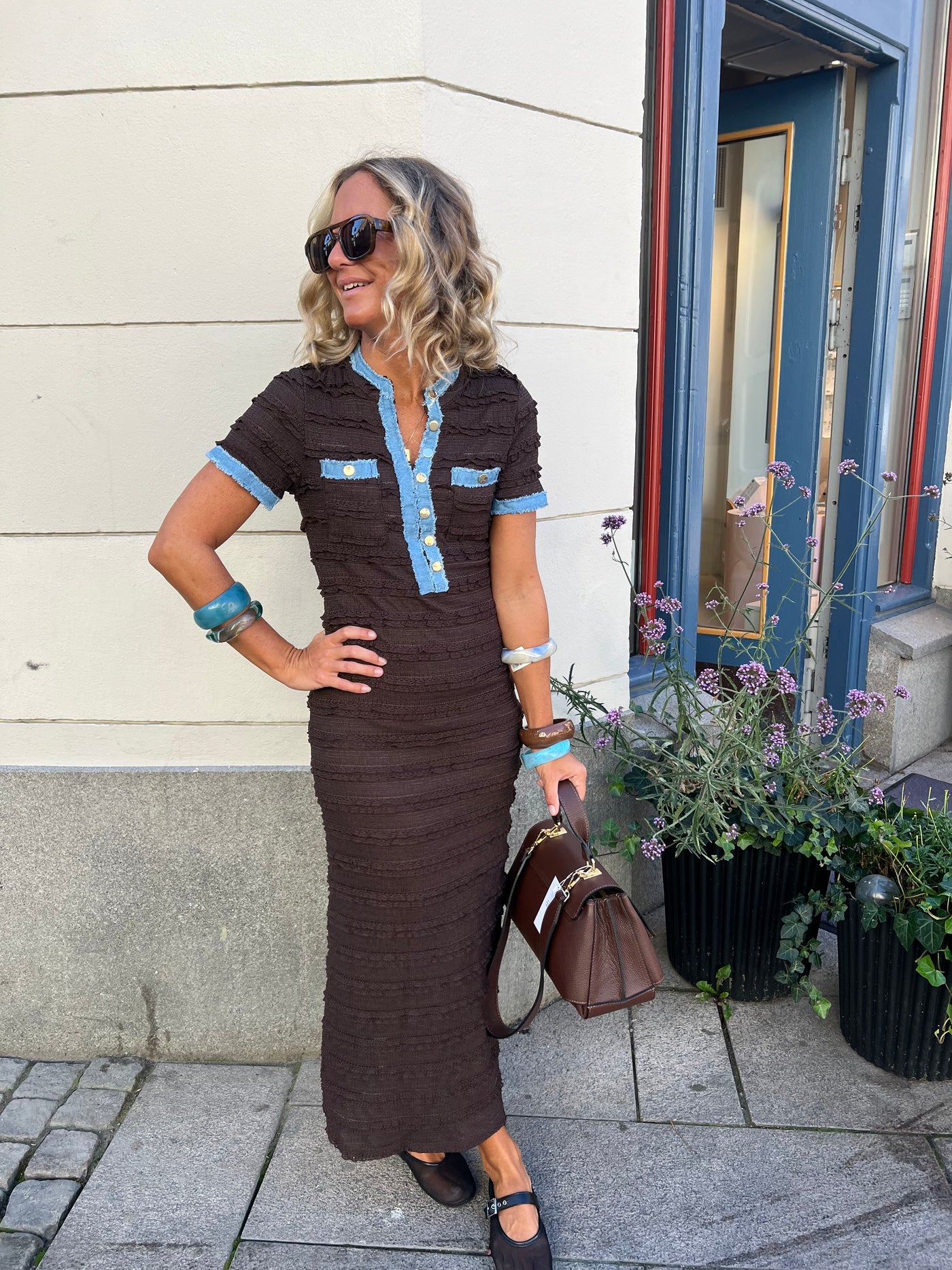 Mango dress Brown