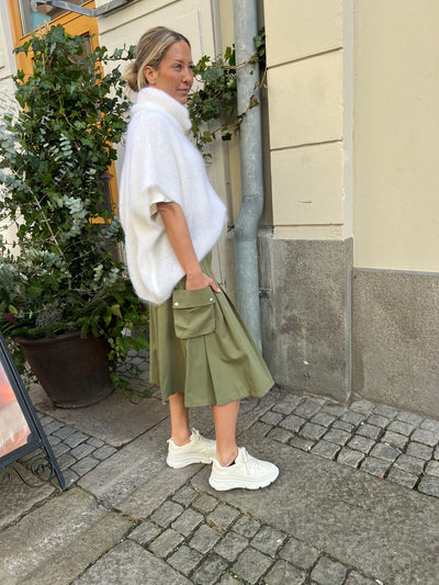 ANNA SKIRT PLISSE grön - YE1SK211