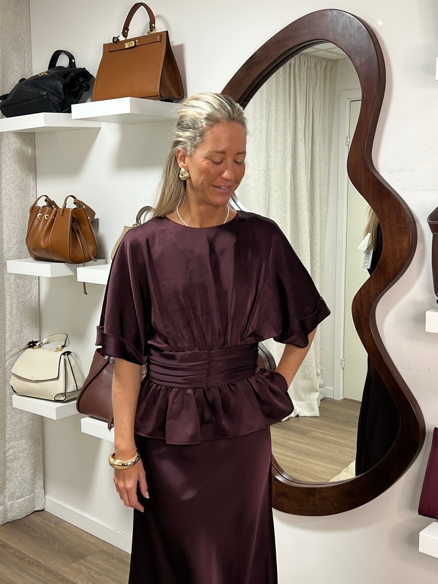 Annegret Heavy Sateen blouse