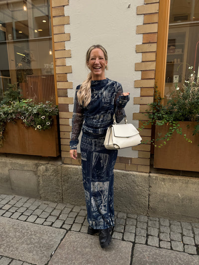 Mesh Paris topp Blue