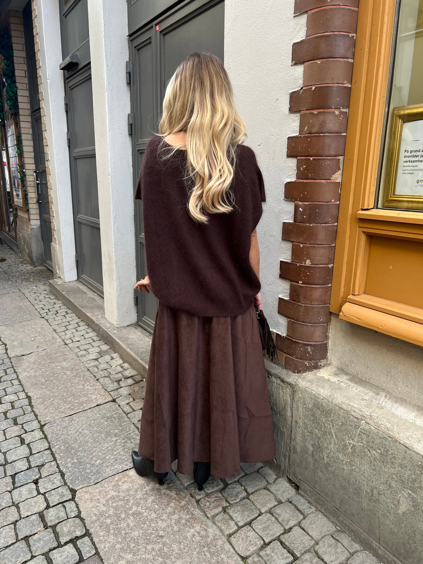 DIVA SKIRT MOCKA PU BROWN