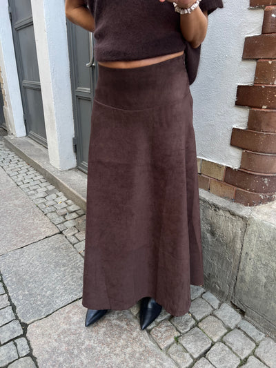 DIVA SKIRT MOCKA PU BROWN