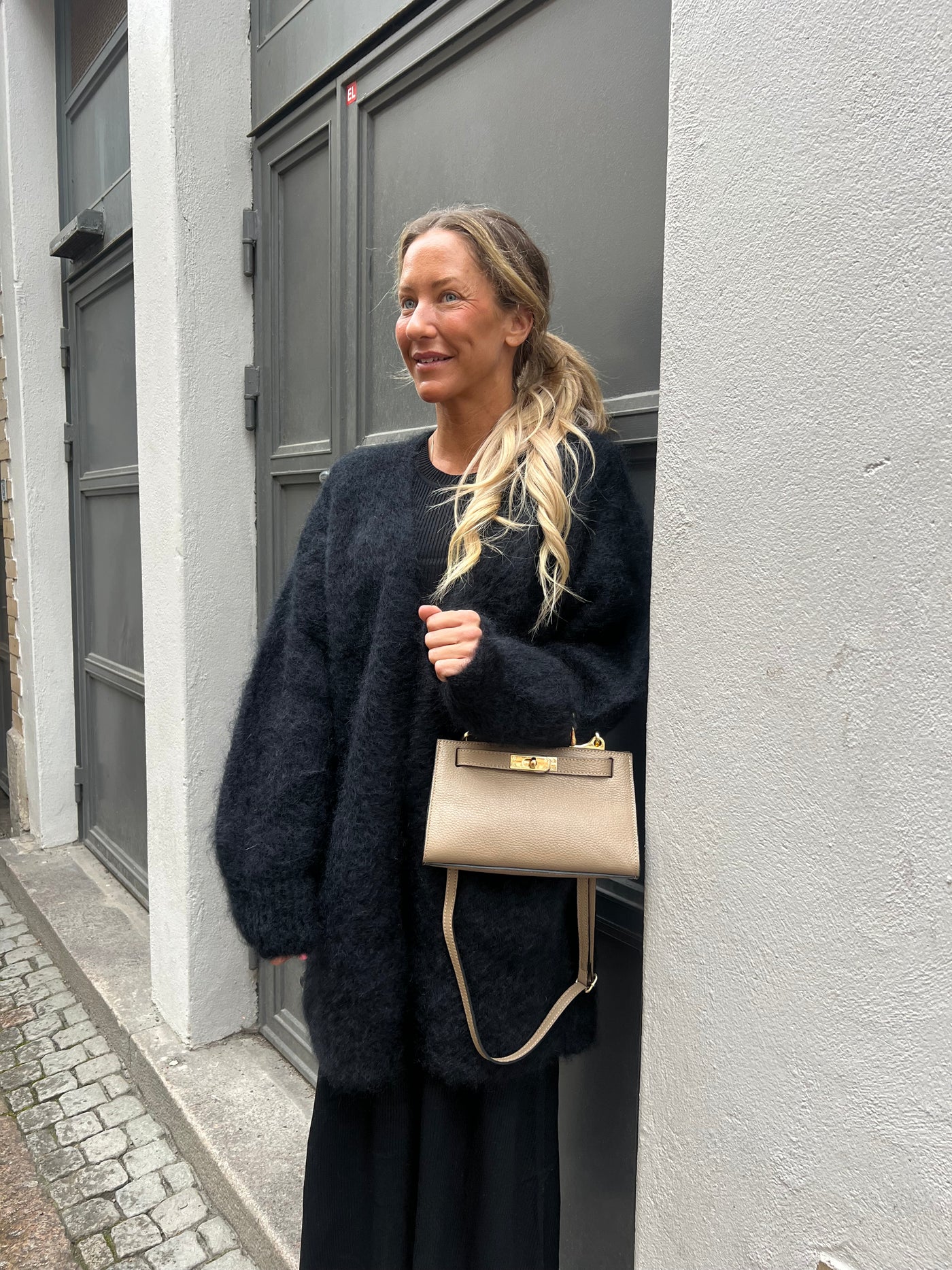 Roro mohair kofta Svart - 22067