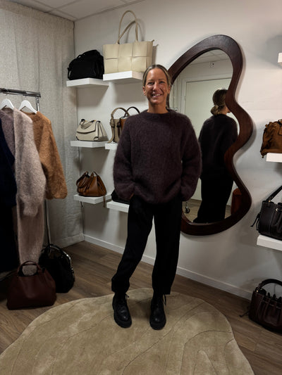 Roro Mohair NEW Brown Rundhals - 22348