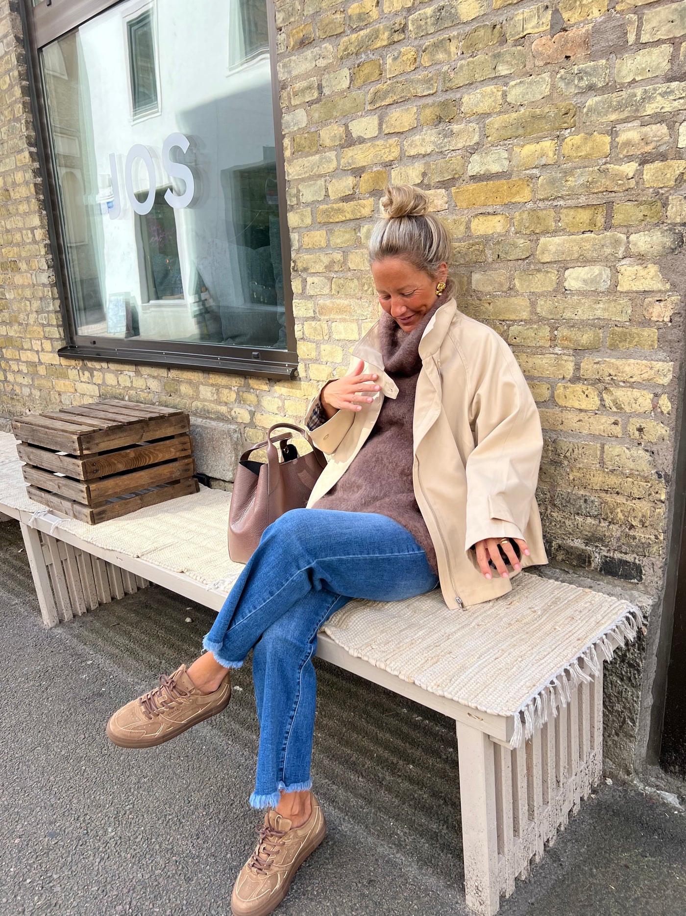 Drole trench beige