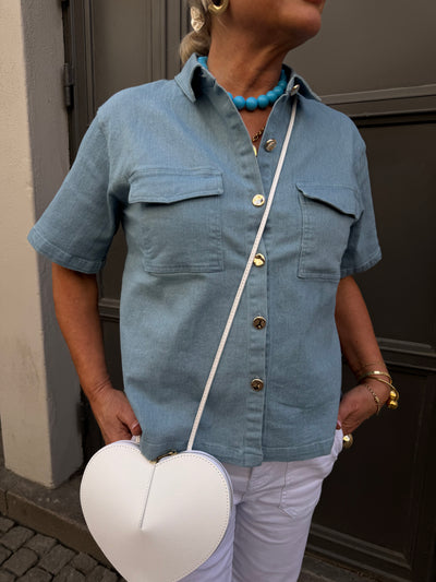Greta Stretch Denim Shirt
