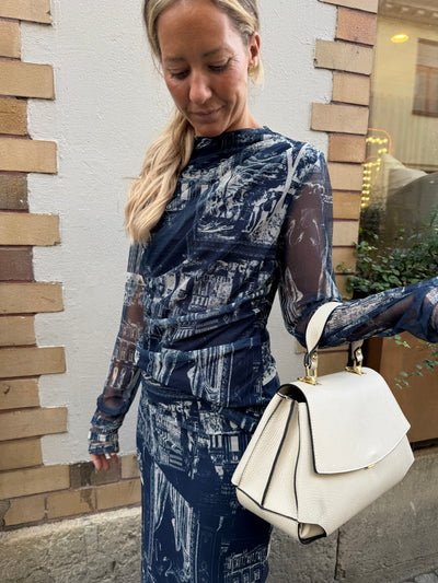 Mesh Paris topp Blue