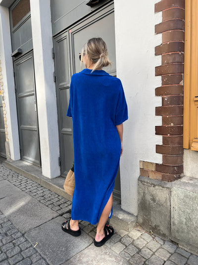 Frotté dress cobolt
