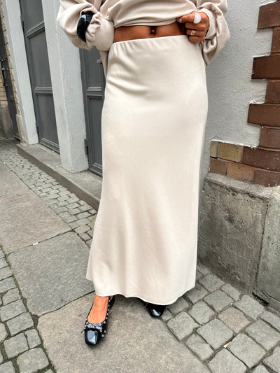 Karolina jersey skirt Cream