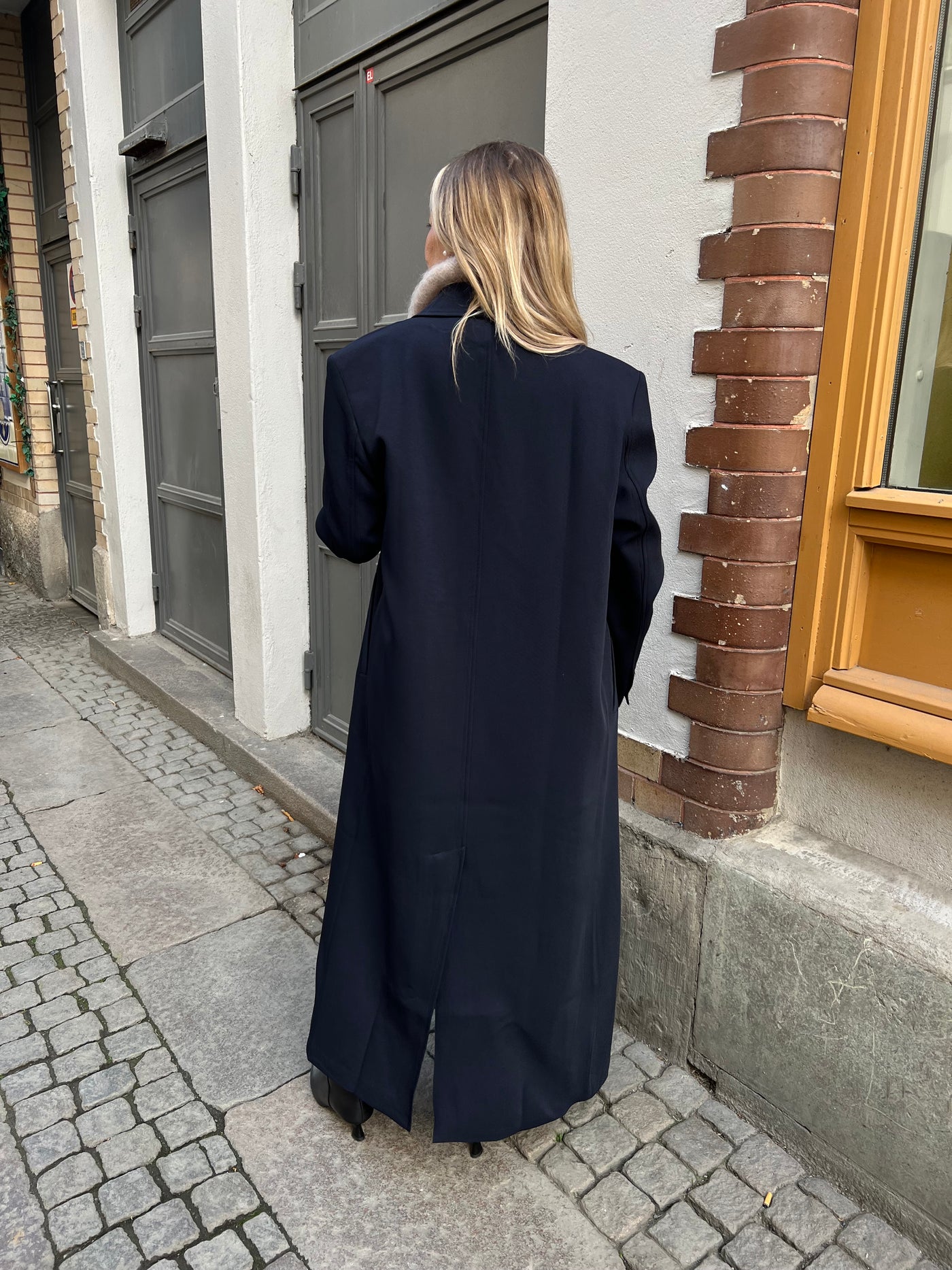 C Long Coat navy - SC324